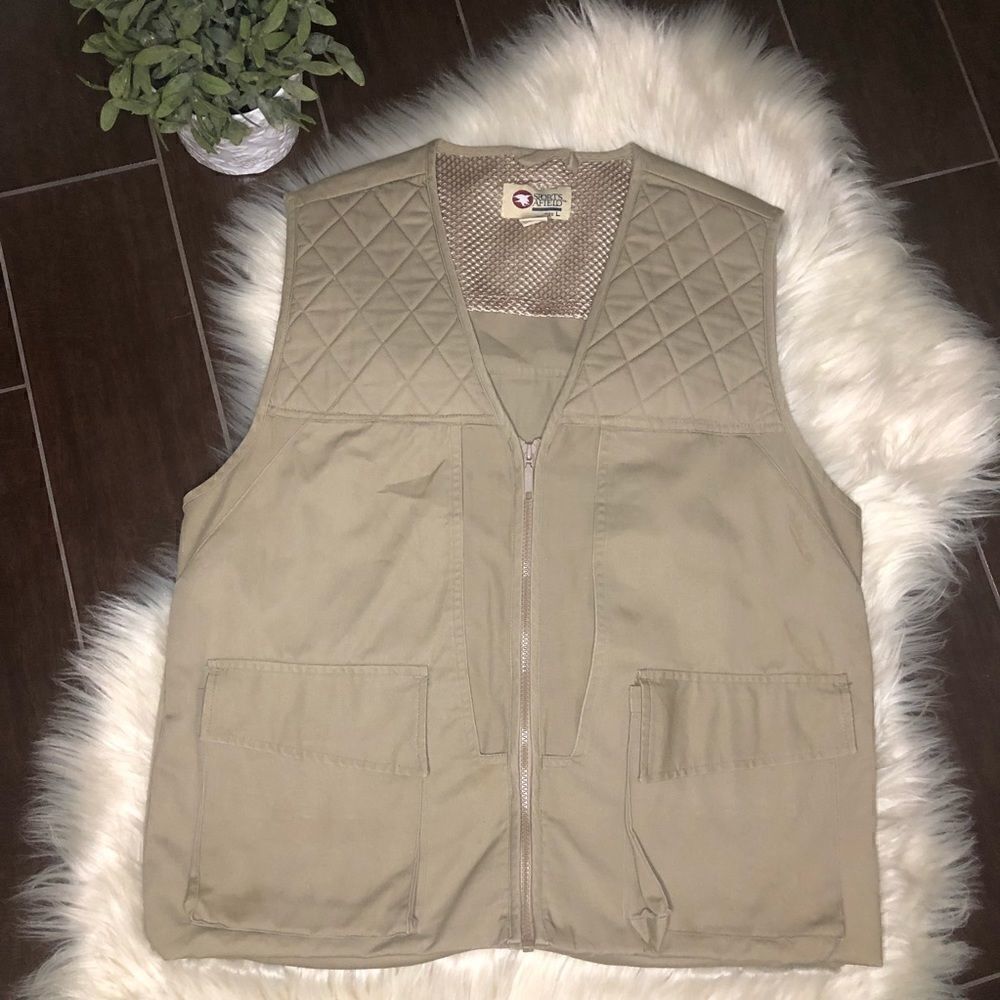 Sports Afield khaki hunter’s utility vest sz large